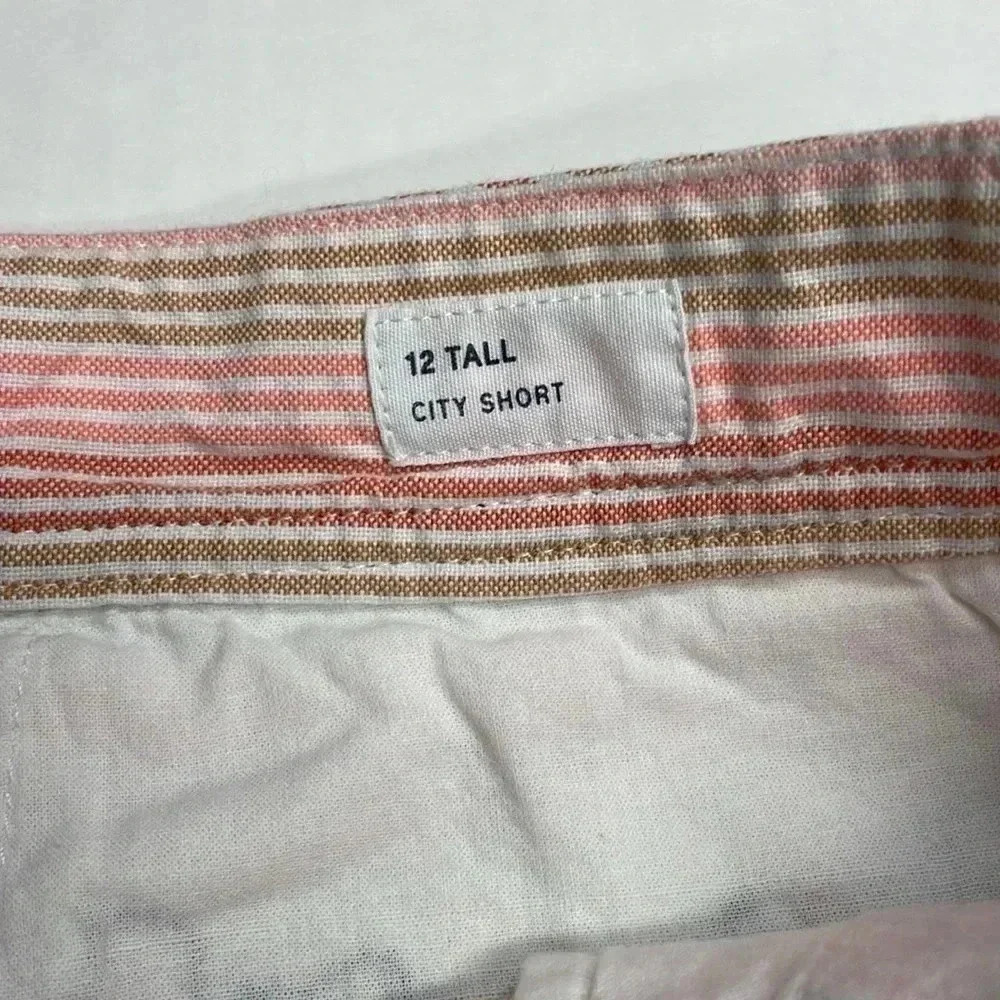 GAP Stripe City Shorts Womens 12 Tall - Picture 3 of 5